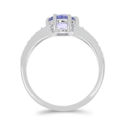 BUY 925 STERLING SILVER REAL TANZANITE GEMSTONE CLASSIC RING